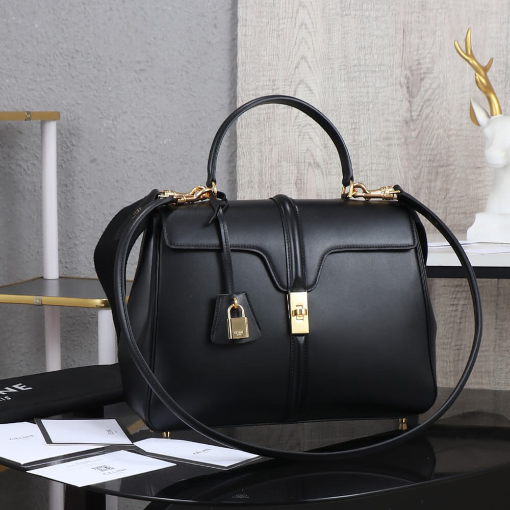 Ce1i*e CLASSIQUE 16 BAG IN SATINATED CALFSKIN