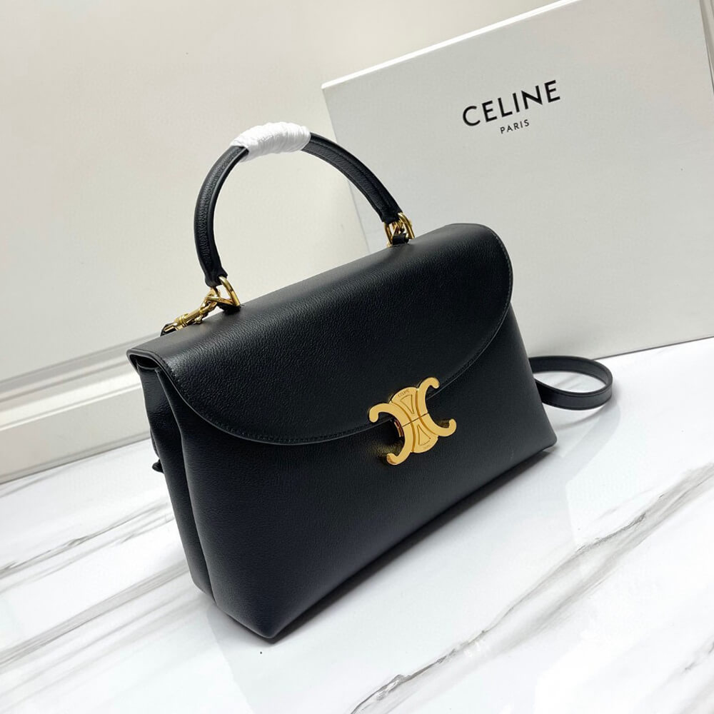 Ce1i*e MEDIUM NINO BAG IN S*pPLE CALFSKIN