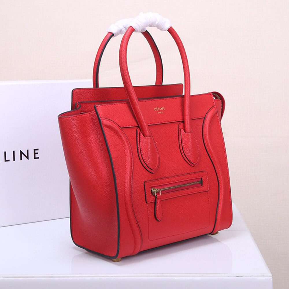 Ce1i*e MICRO LUGGAGE HANDBAG IN CALFSKIN