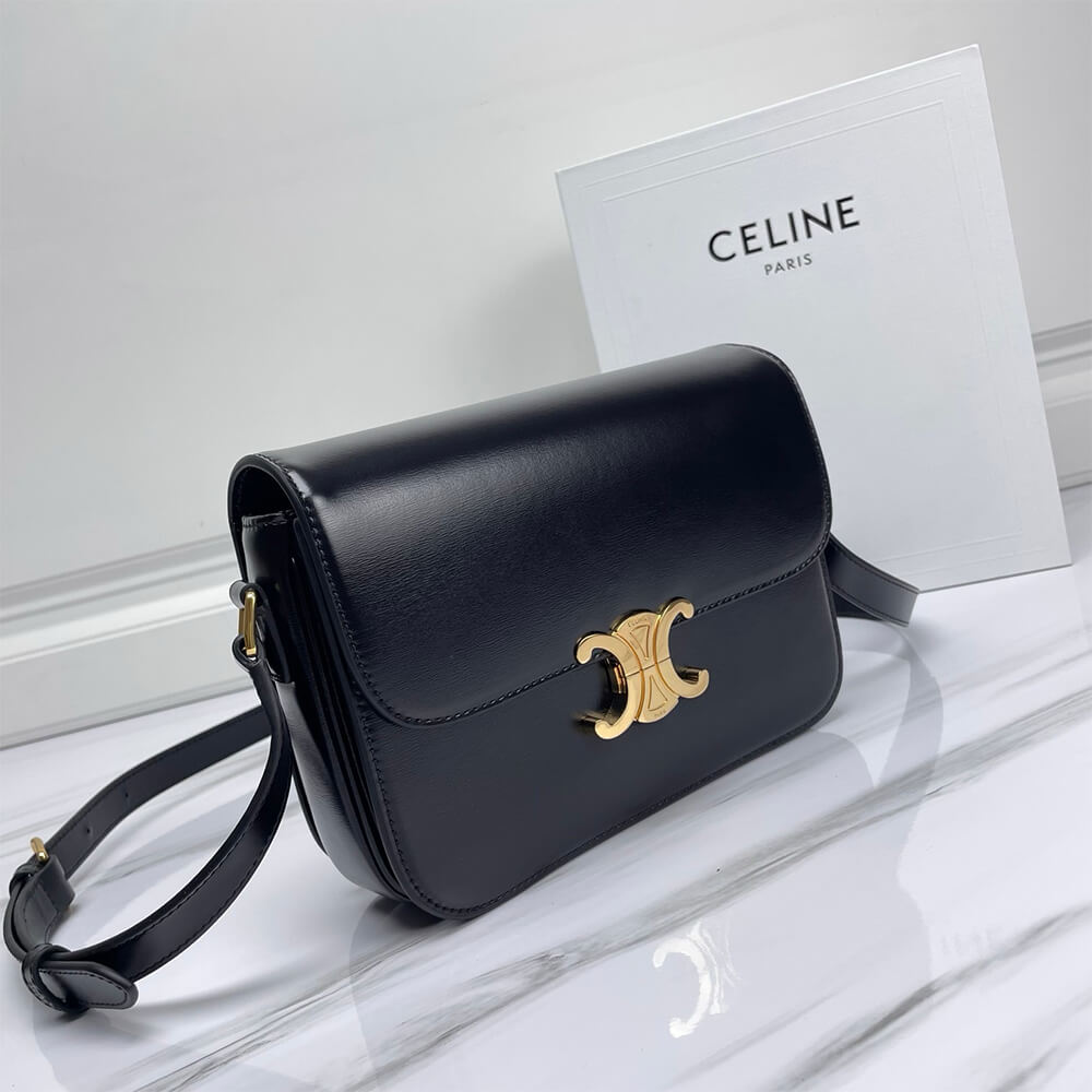Ce1i*e CLASSIQUE TRIOMPHE BAG IN SHINY CALFSKIN(high-end grade)