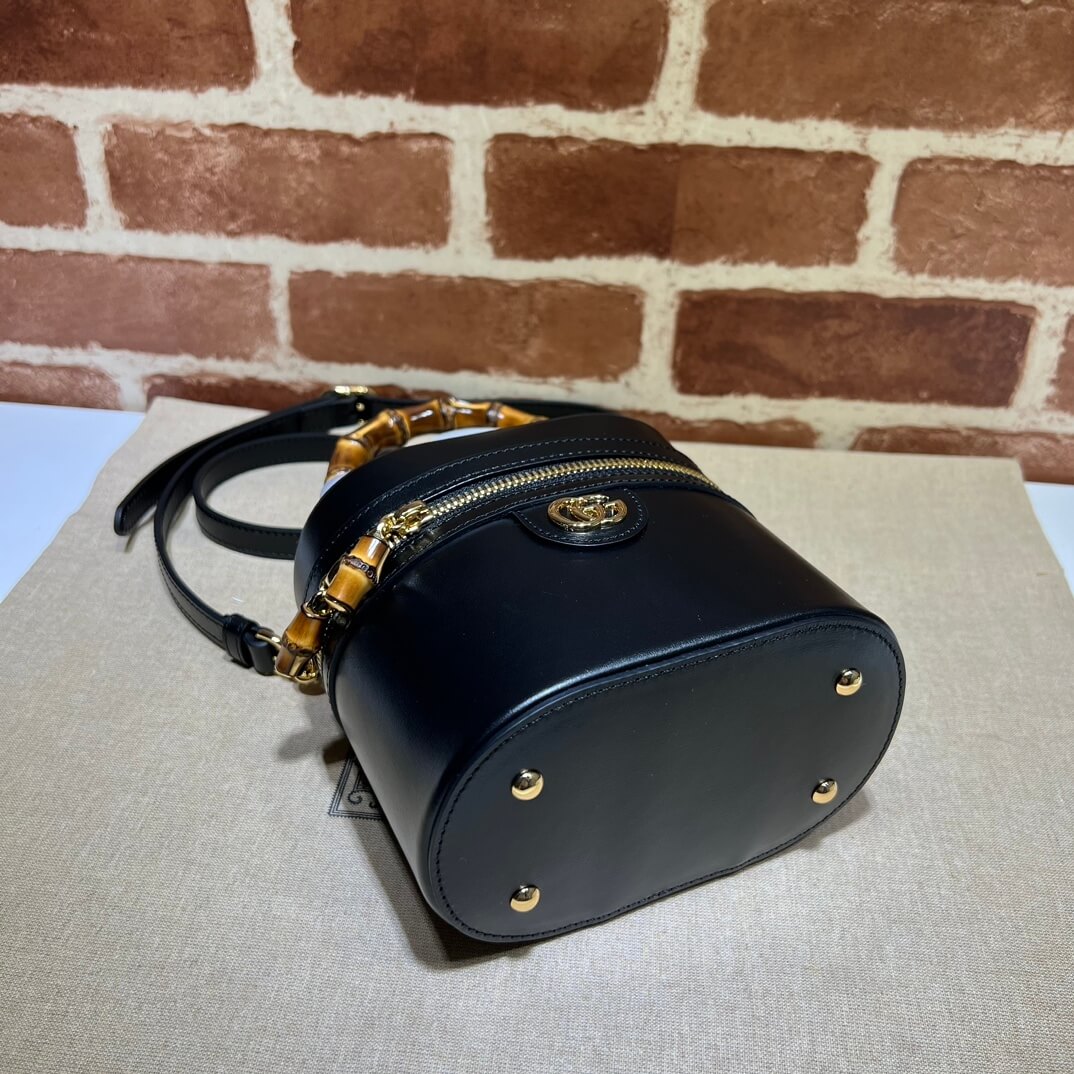 GG Mini bamboo shoulder bag