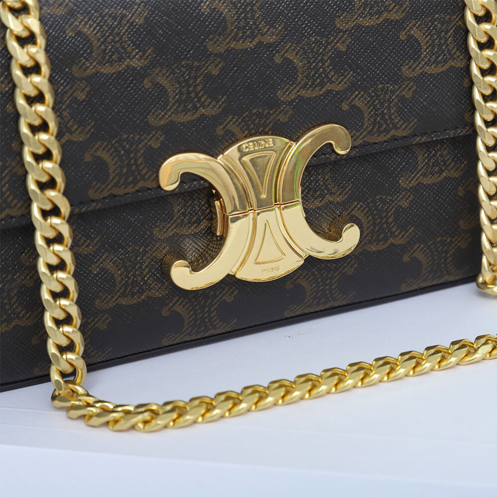 Ce1i*e CHAIN SHOULDER BAG CLAUDE