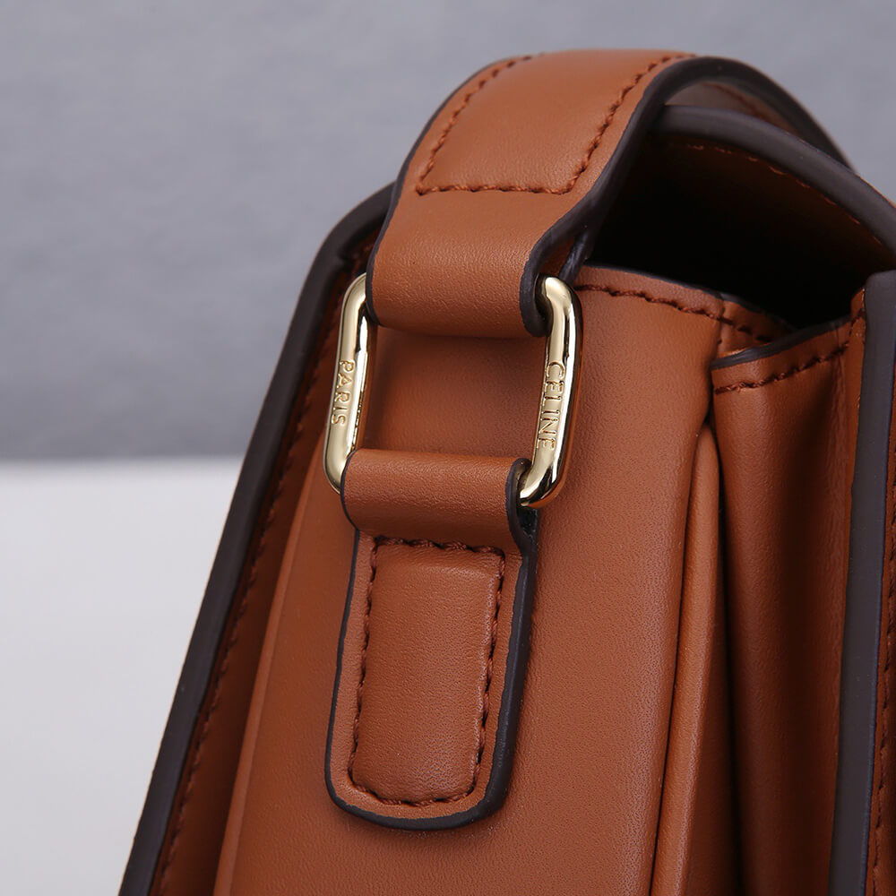 Ce1i*e CLASSIQUE TRIOMPHE BAG IN TRIOMPHE CANVAS AND CALFSKIN