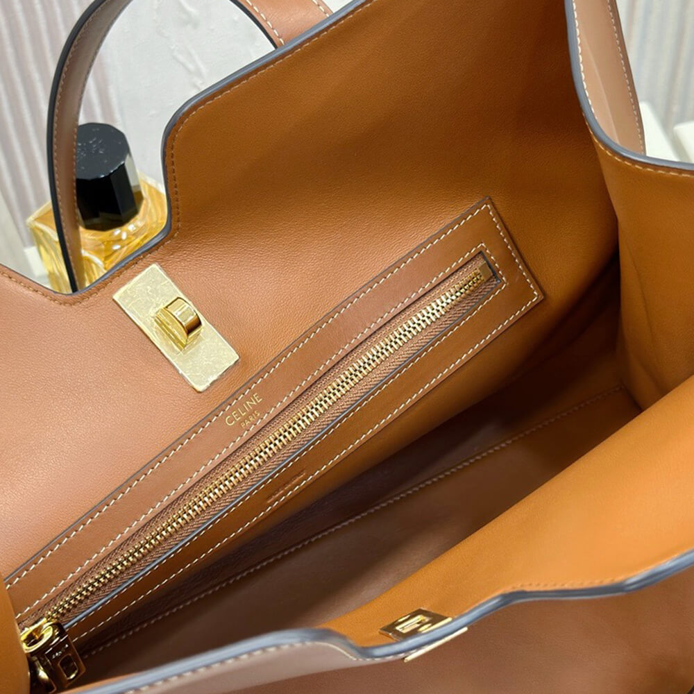 Ce1i*e CABAS 16 IN S*pPLE SMOOTH CALFSKIN