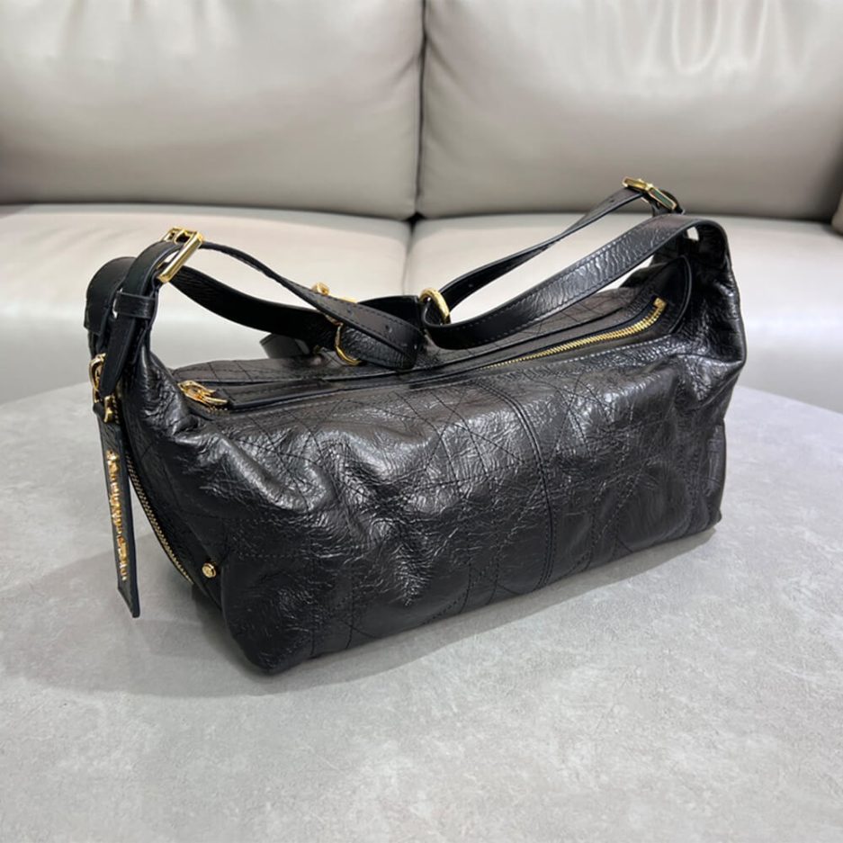 D10r Medium D-Journey Bag in Vintage Smooth Calfskin(high-end grade)