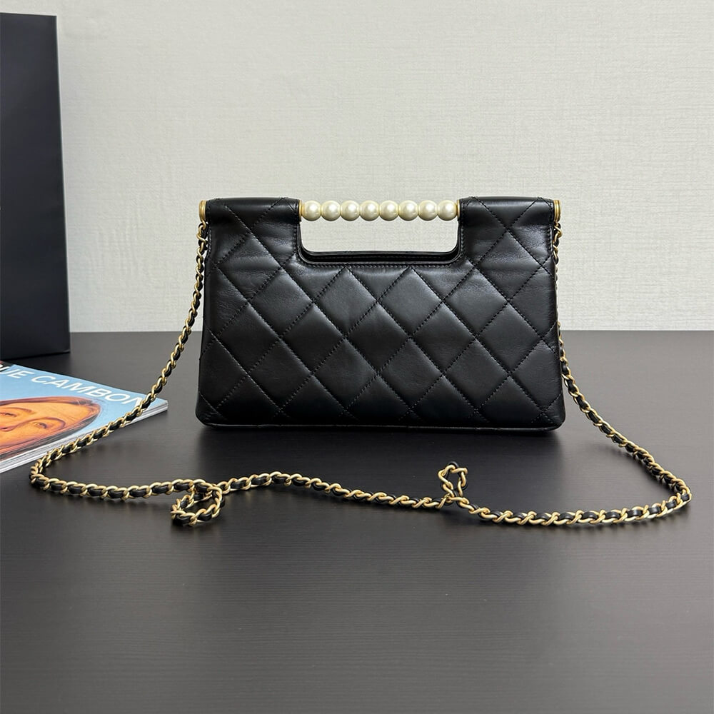 Ch**el Flap Bag With Top Handle(HIGH-END GRADE)