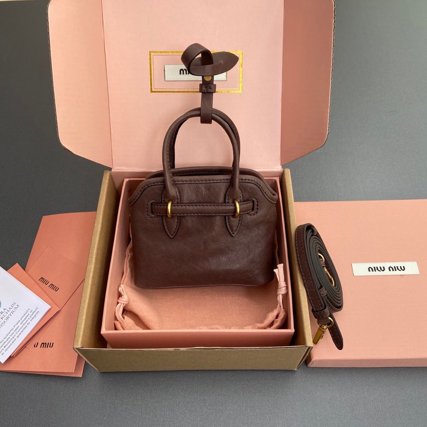 M1um1u Adventure Nappa Mini Bag (HIGH-END GRADE)