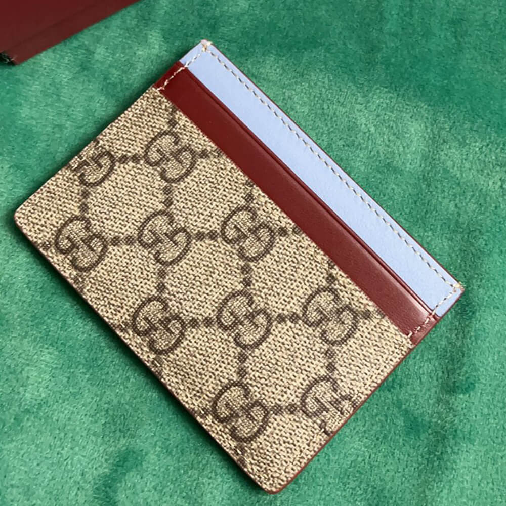 Bi-color GG card case with Panda detail