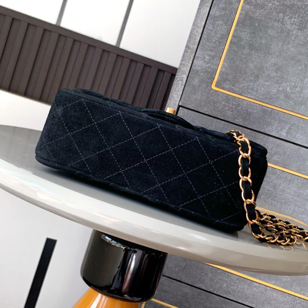 Ch**el SUEDE MINI FLAP BAG(HIGH-END GRADE)