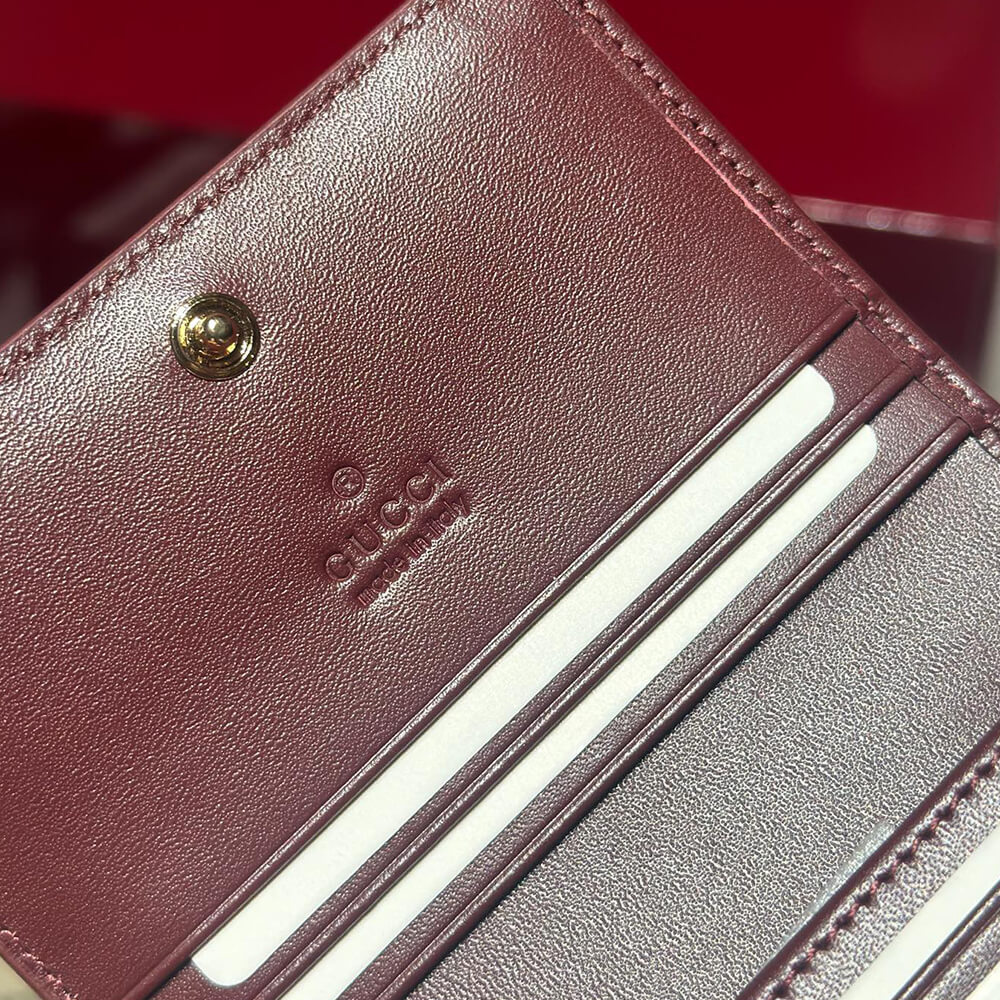 GG mini wallet with owl detail