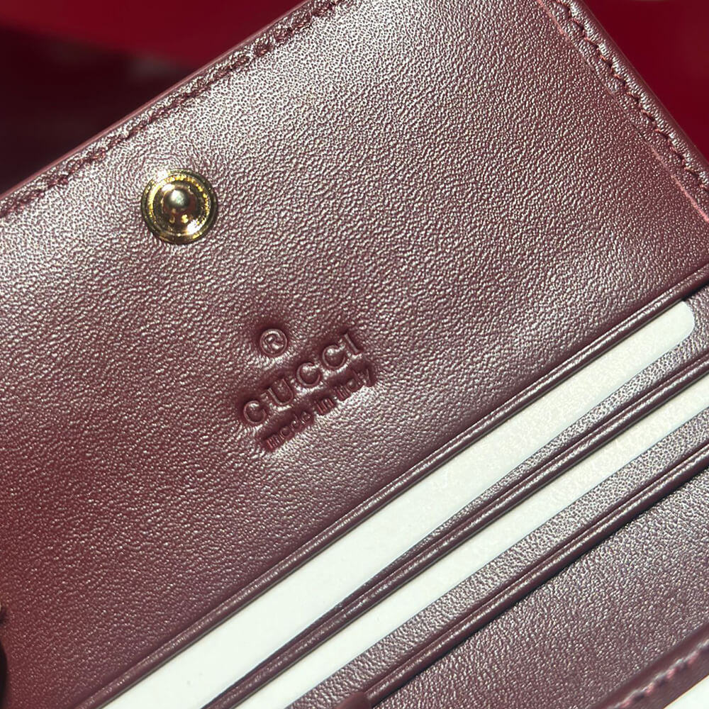 GG mini wallet with dog detail