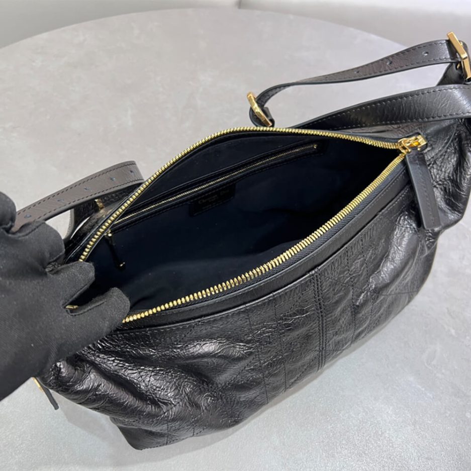 D10r Medium D-Journey Bag in Vintage Smooth Calfskin(high-end grade)