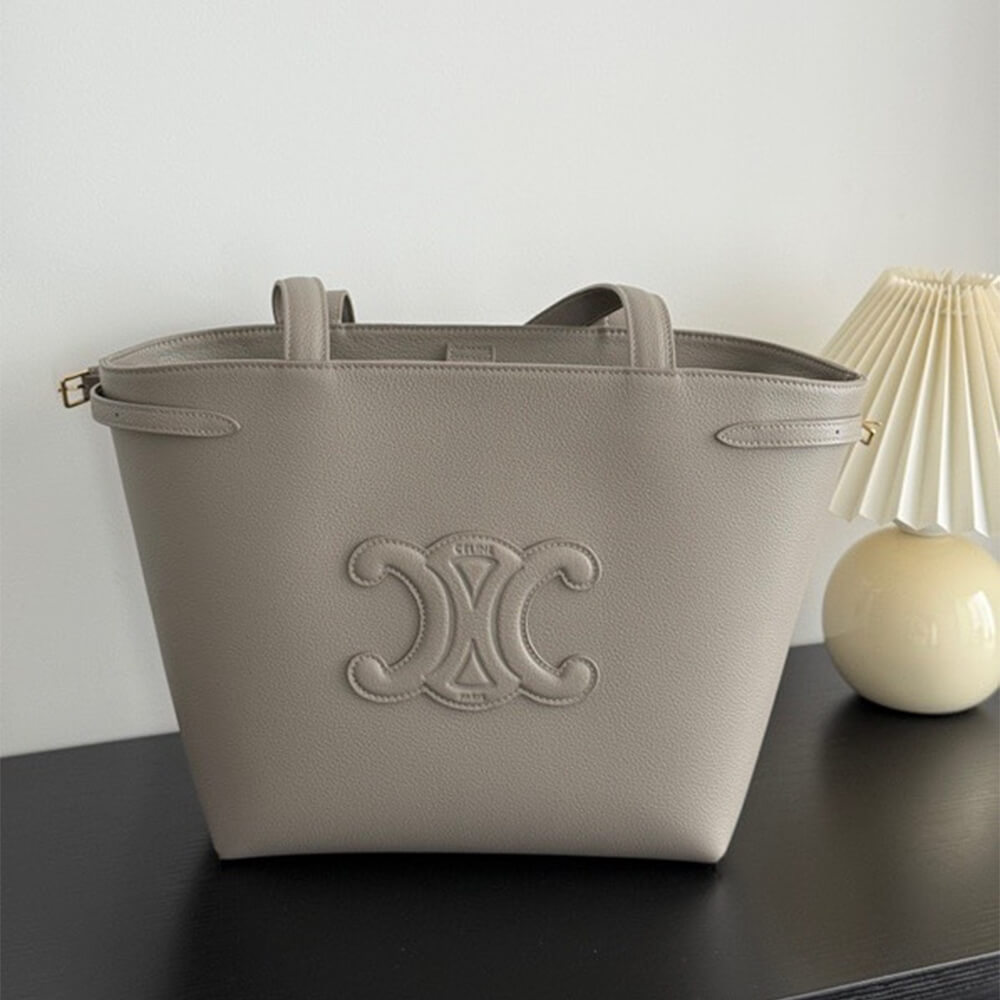 Ce1i*e SMALL CABAS ANAÏS CUIR TRIOMPHE in Grained calfskin