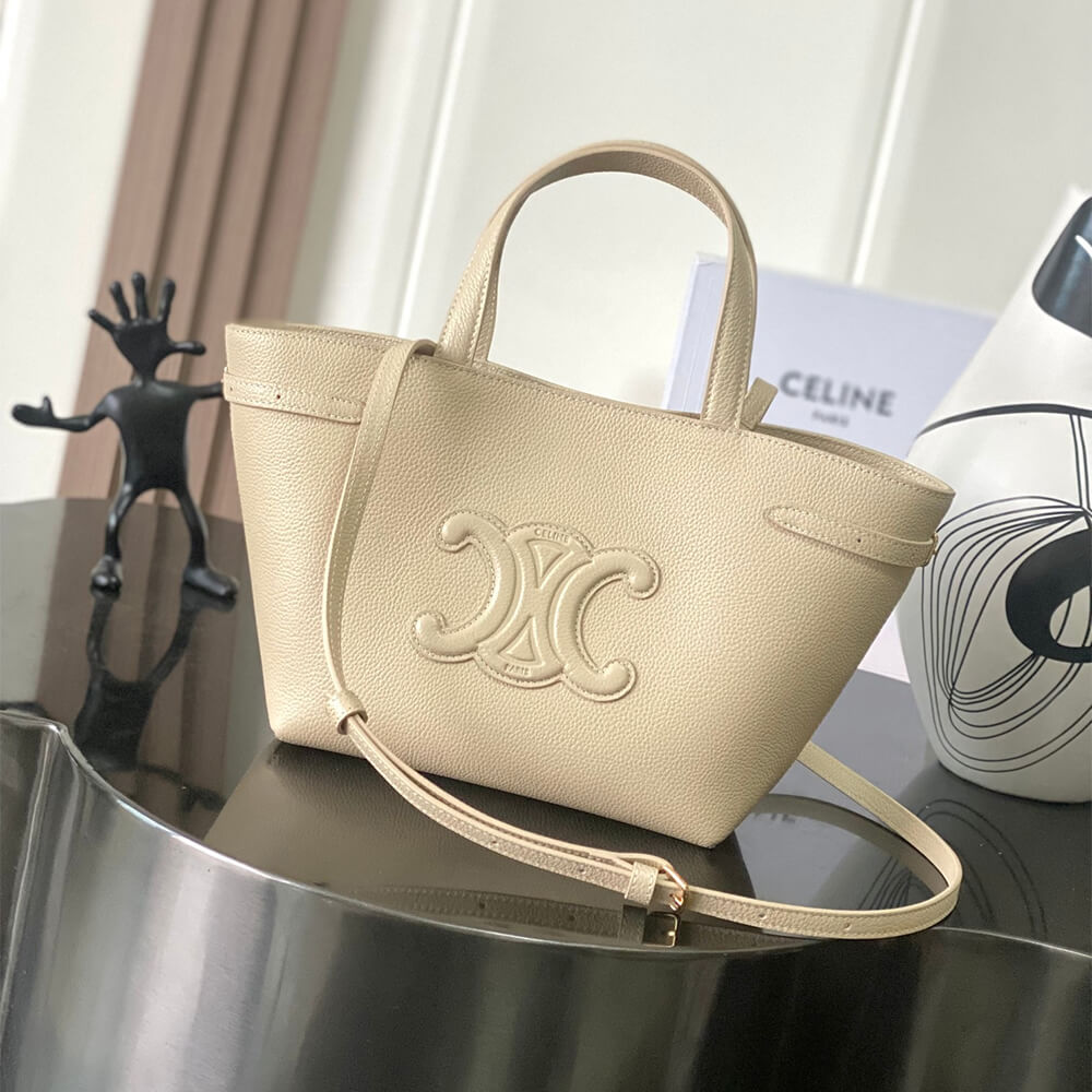 Ce1i*e MINI CABAS ANAIS CUIR TRIOMPHE in Grained calfskin