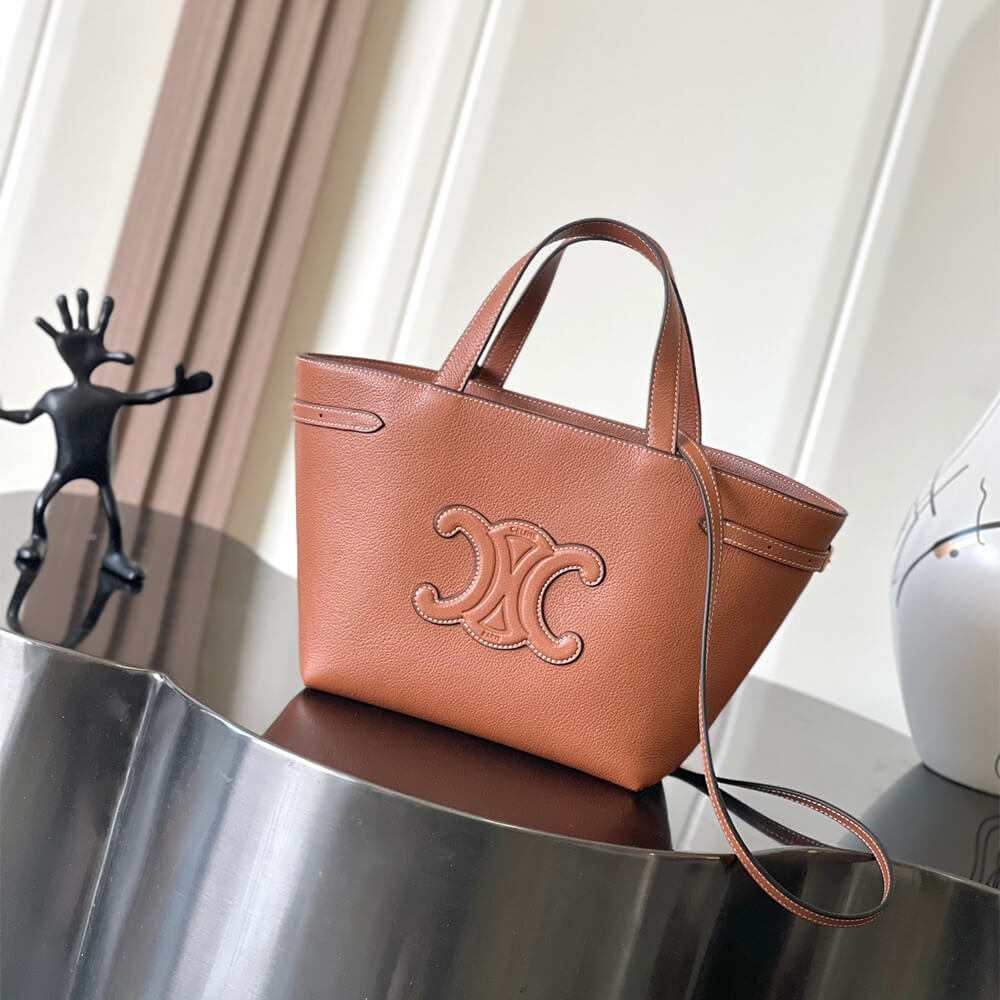 Ce1i*e MINI CABAS ANAIS CUIR TRIOMPHE in Grained calfskin