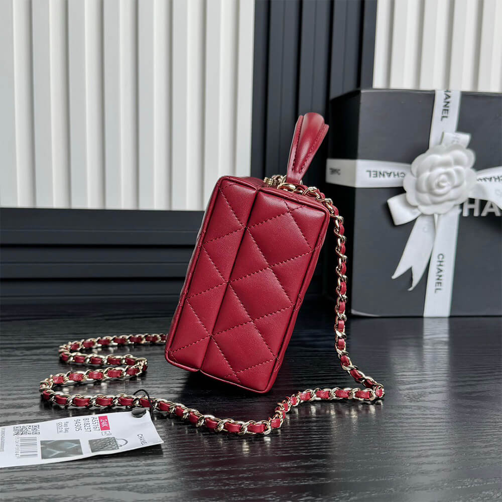 Ch**el Small box bag(HIGH-END GRADE)
