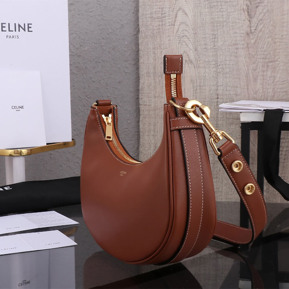 CAMILLE Medium Ava Shoulder Bag in Smooth Calfskin