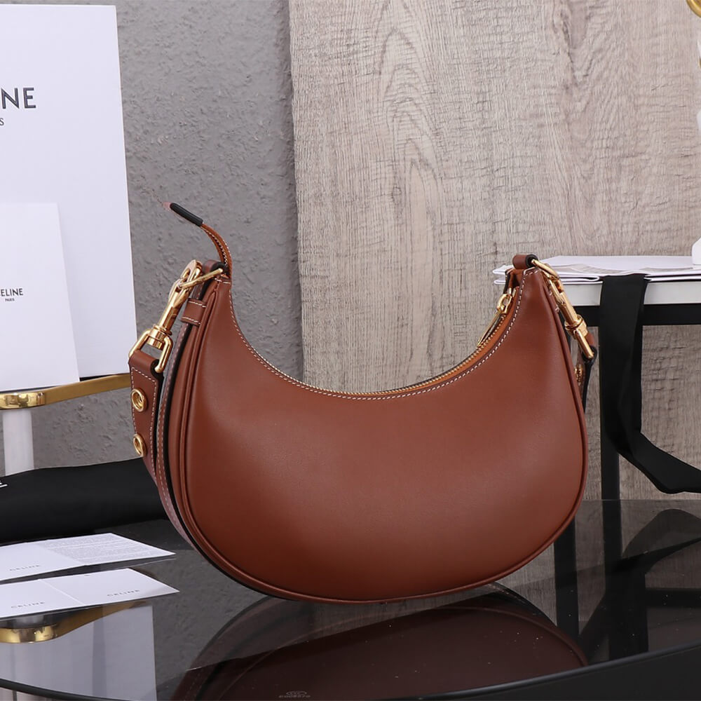 CAMILLE Medium Ava Shoulder Bag in Smooth Calfskin