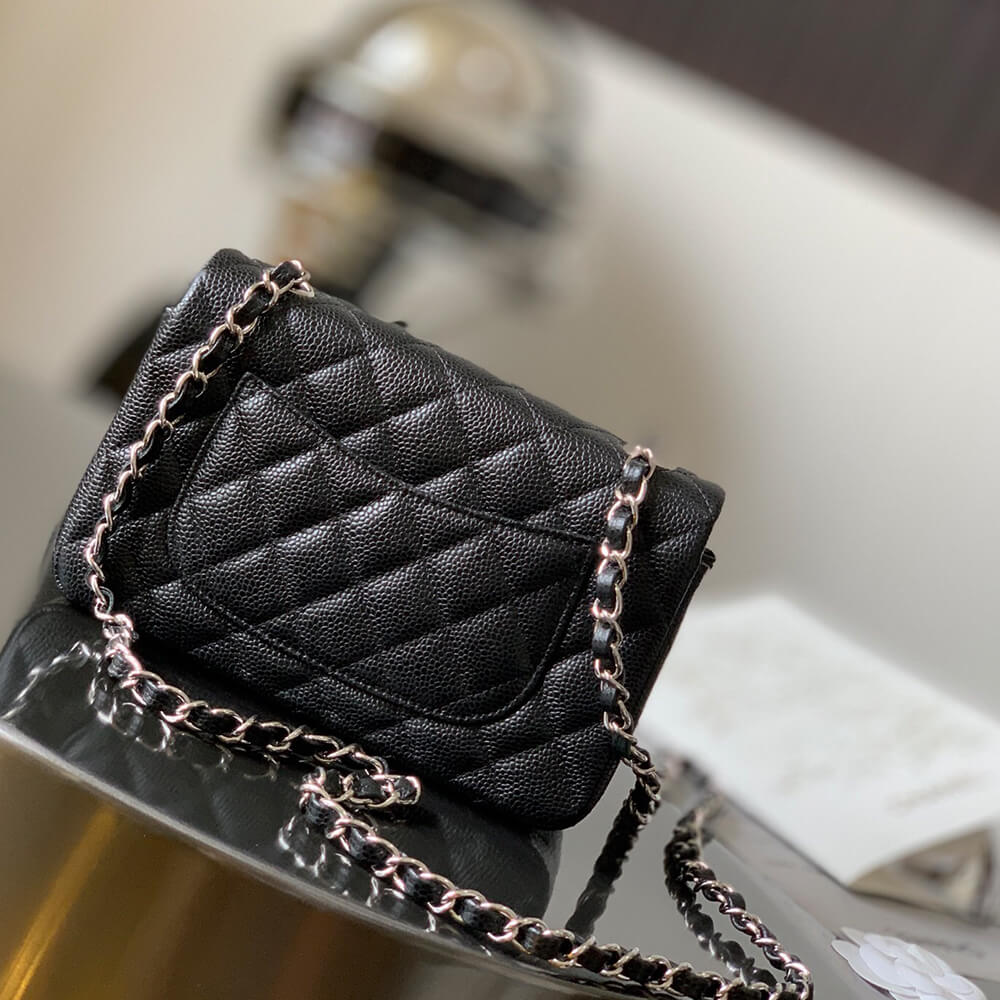 Ch**el MINI FLAP BAG(HIGH-END GRADE)