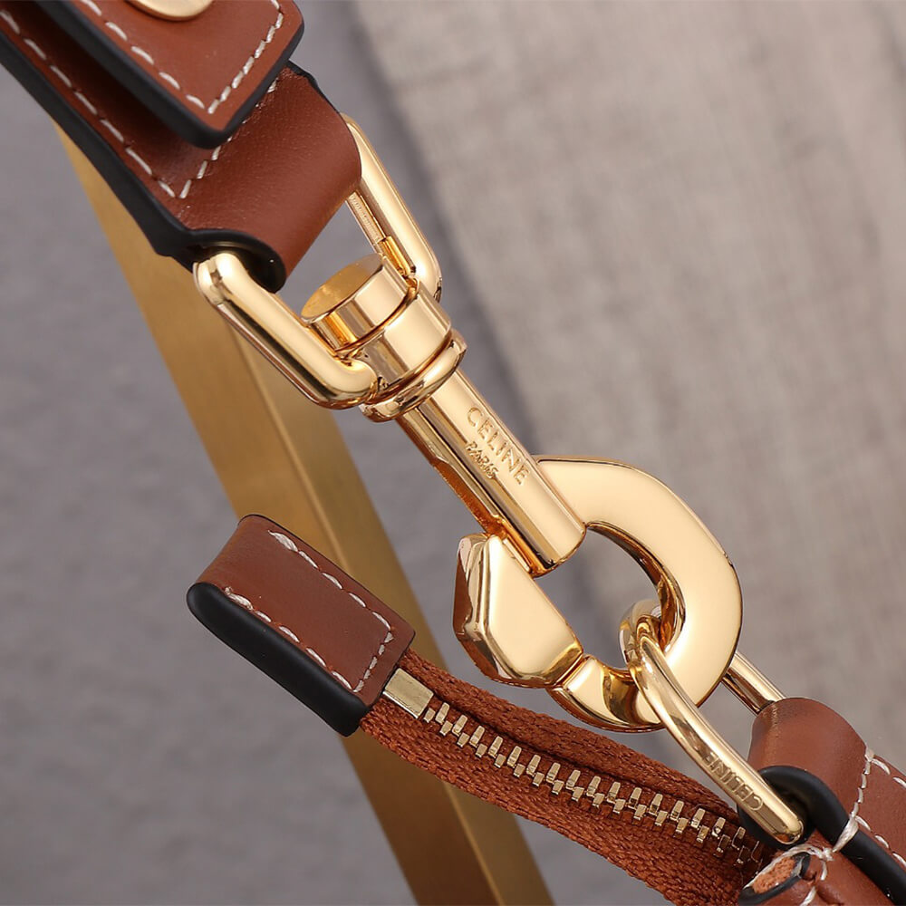 CAMILLE Medium Ava Shoulder Bag in Smooth Calfskin