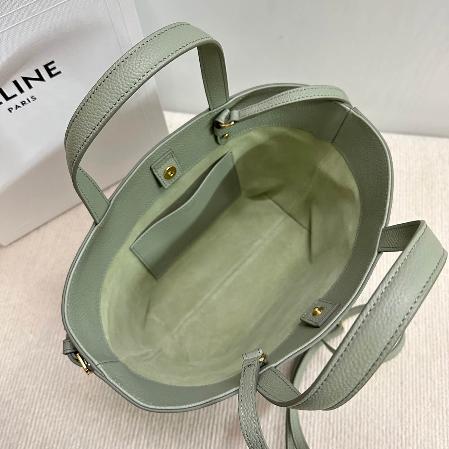 Ce1i*e MINI CABAS ANAIS CUIR TRIOMPHE in Grained calfskin