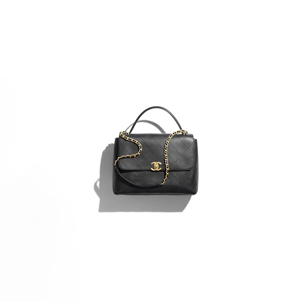 Ch**el Maxi Flap Bag With Top Handle(HIGH-END GRADE)