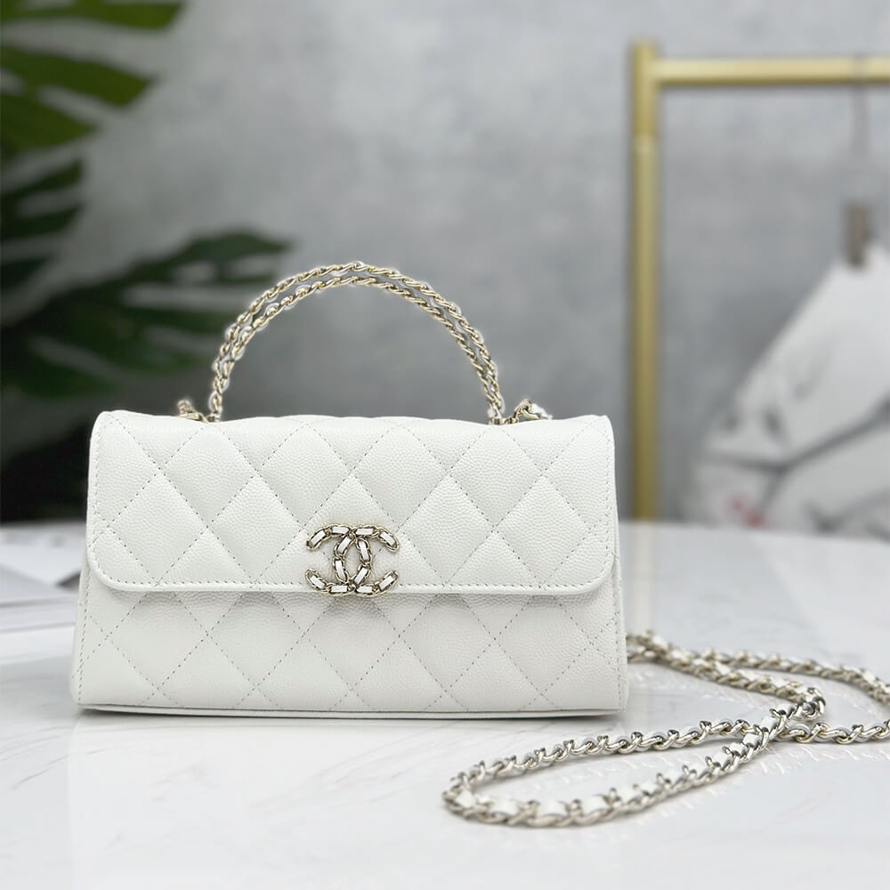 Ch**el Flap Phone Holder with Chain(HIGH-END GRADE)