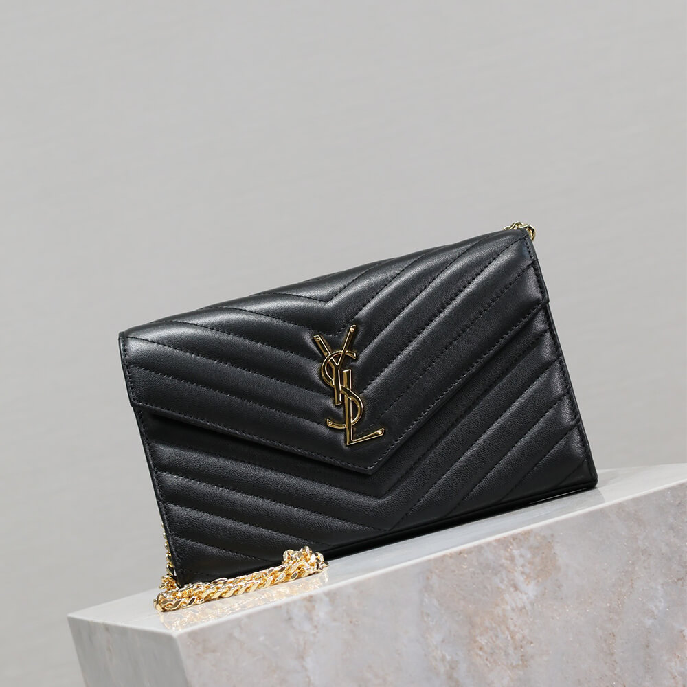 Y51 cassandre chain wallet in lambskin