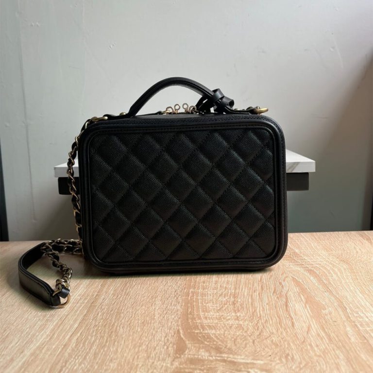 Ch**el Medium Filigree Makeup Case
