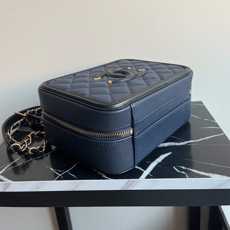 Ch**el Medium Filigree Makeup Case