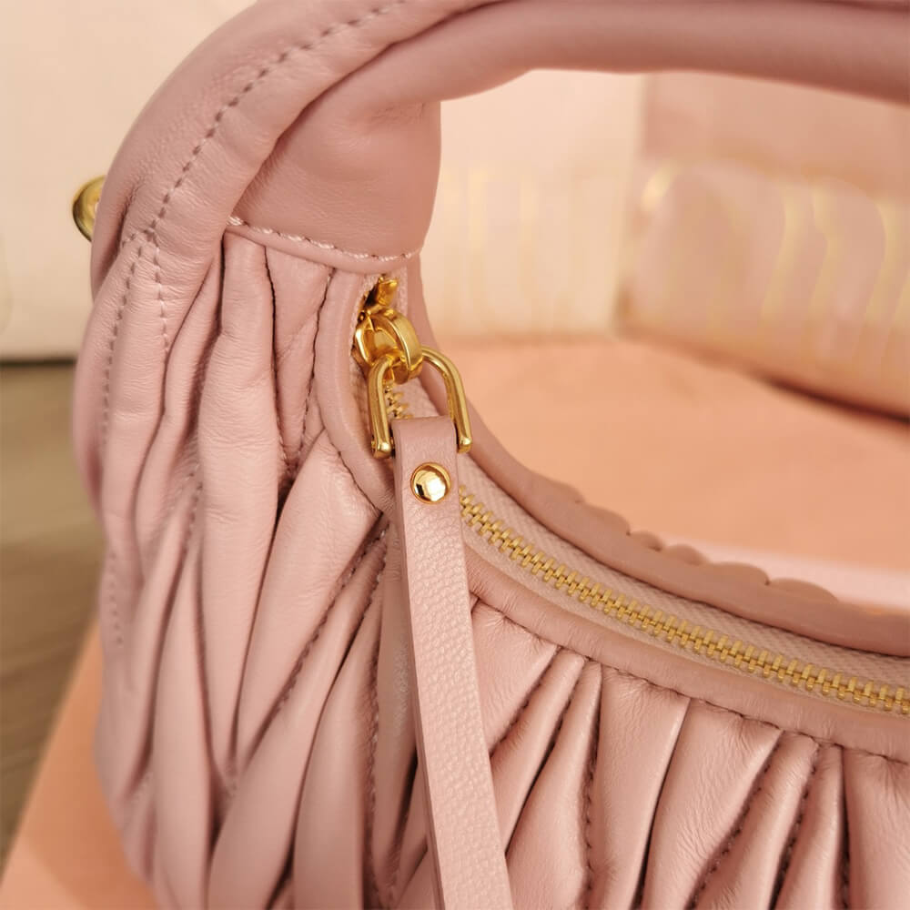 Mini Wander matelasse nappa leather hobo bag(high-end grade)