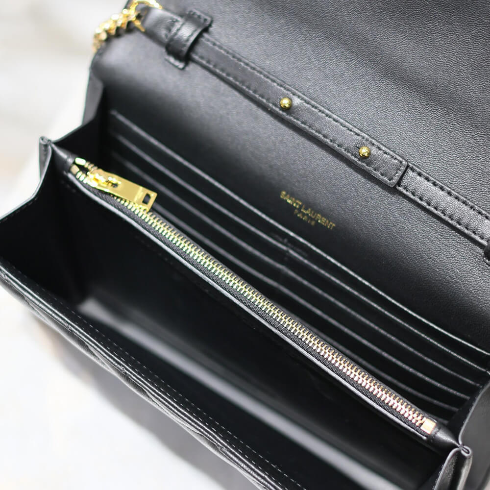 Y51 cassandre chain wallet in lambskin