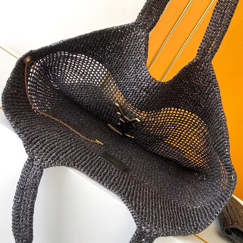 Y51 ICARE SHOPPING BAG IN RAFFIA(HIGH-END GRADE)