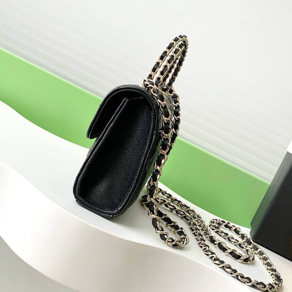 Ch**el Large Flap Bag With Top Handle(high-end grade)