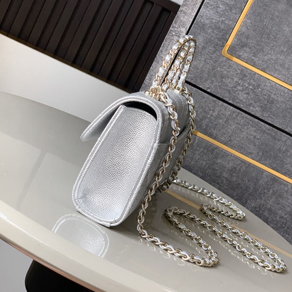 Ch**el Large Flap Bag With Top Handle(high-end grade)