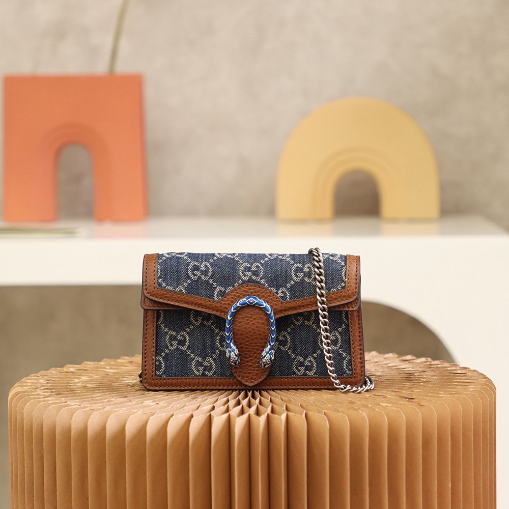 Gvc*1 GG Denim Dionysus bag