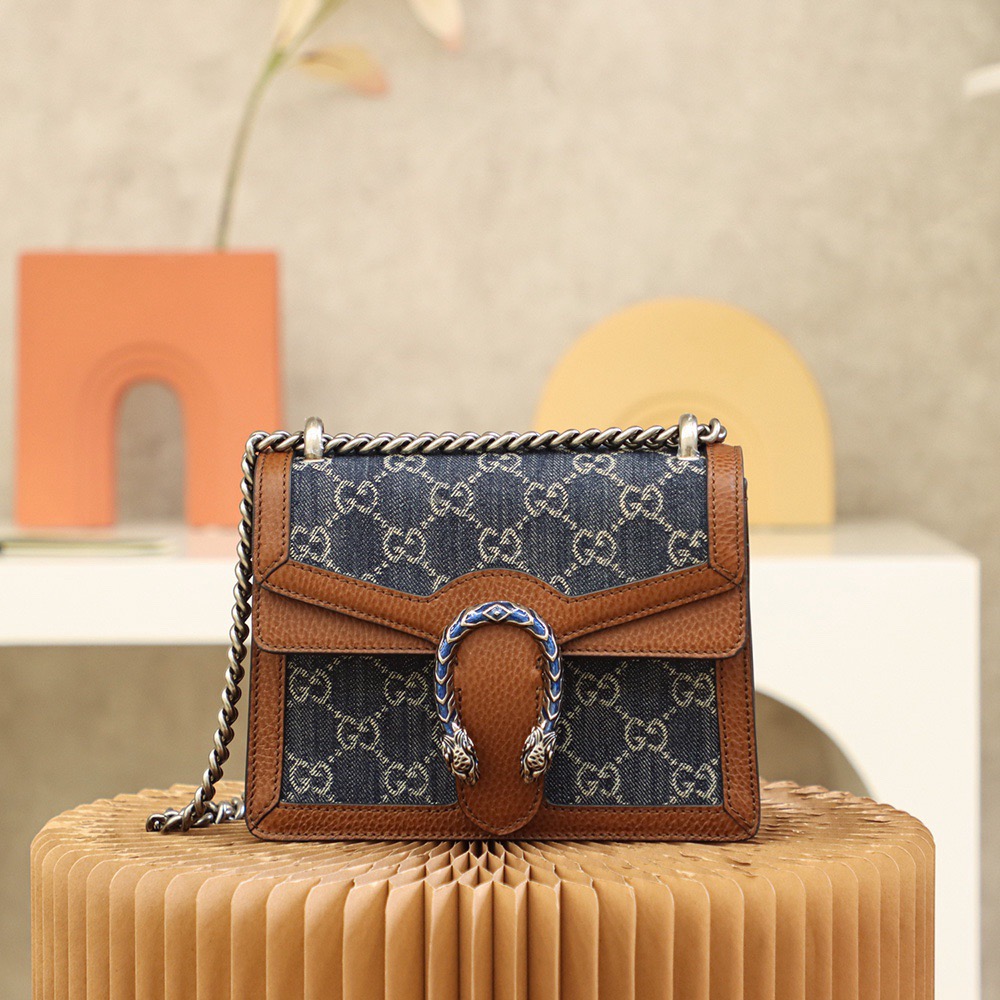 Gvc*1 GG Denim Dionysus bag