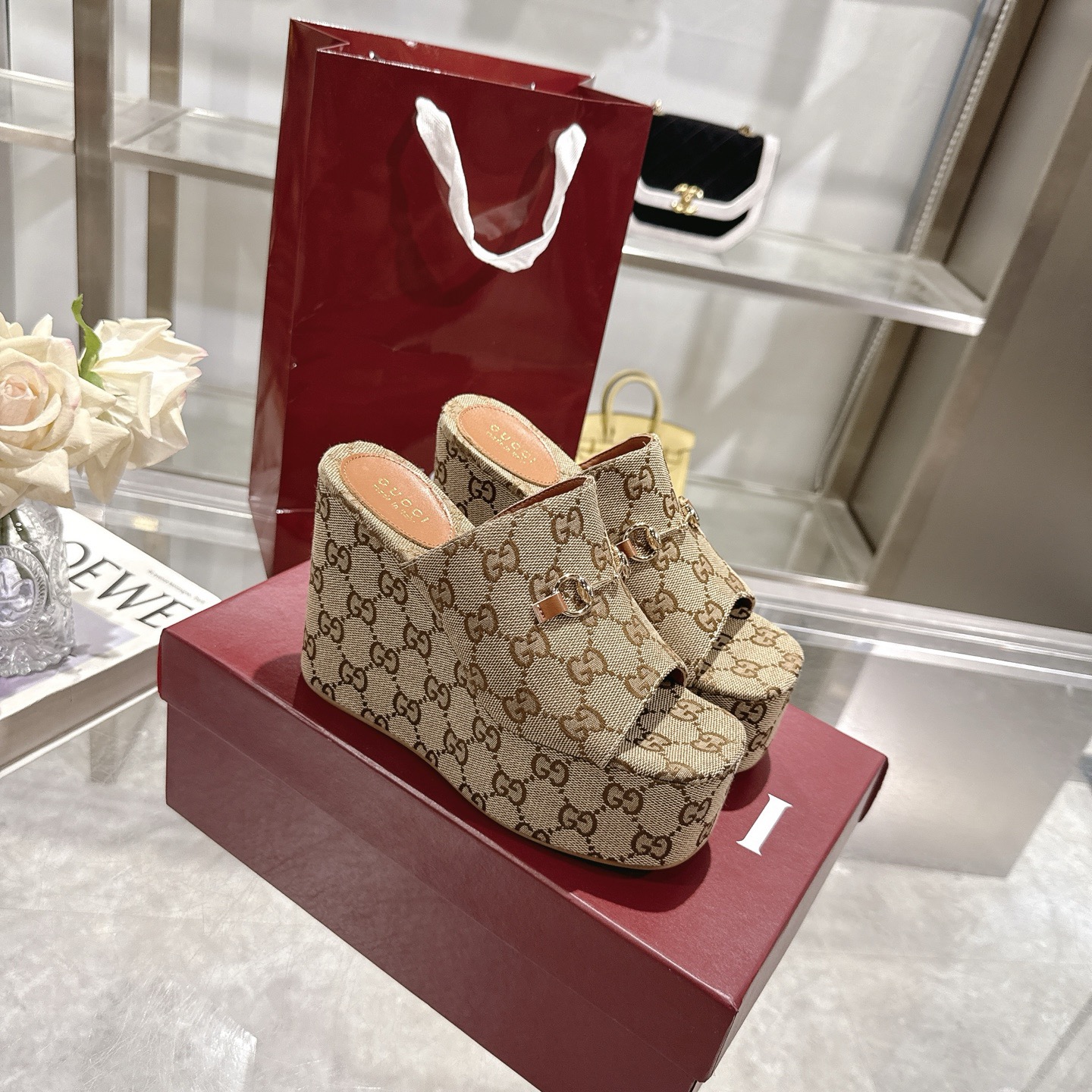Gvc*1 Carmen wedge sandals(high-end grade)