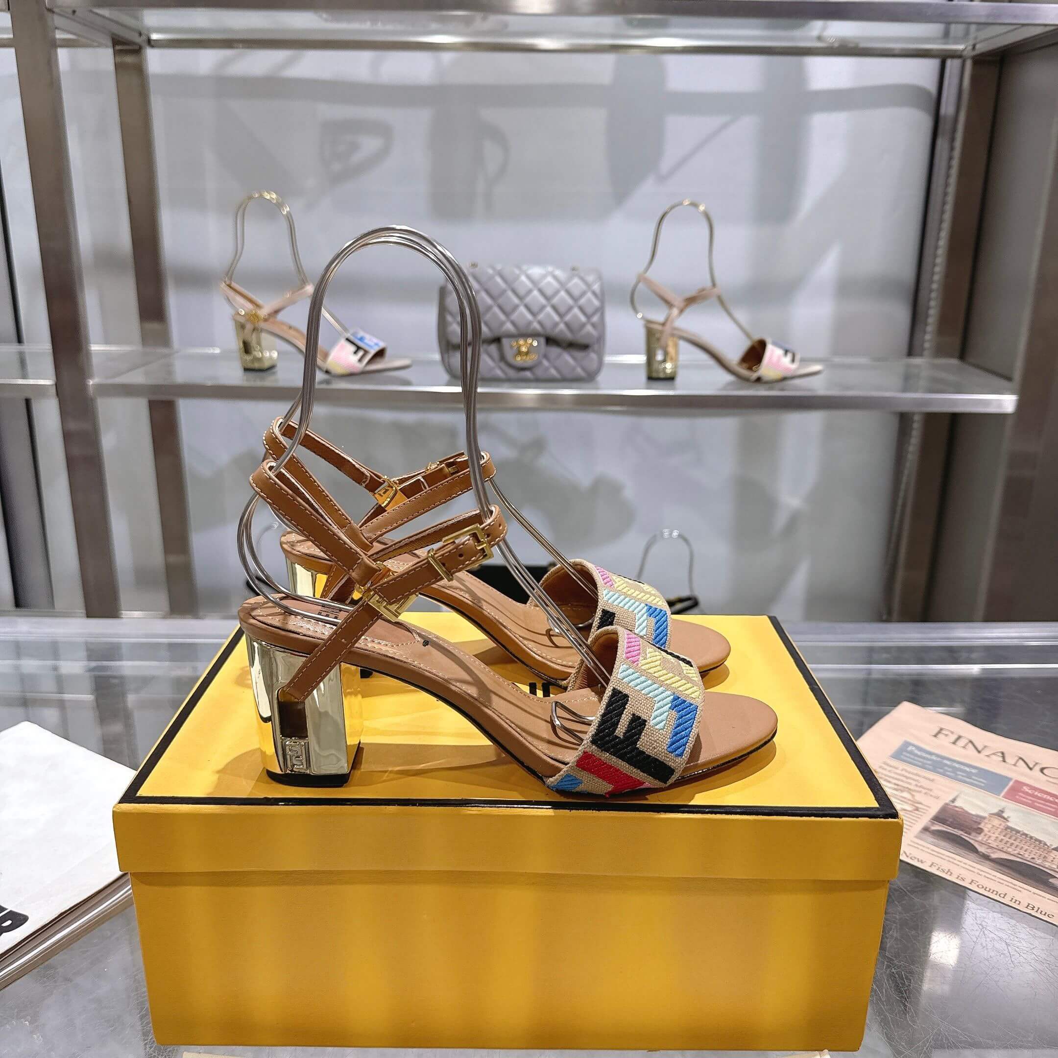 F**di FF high-heeled sandals