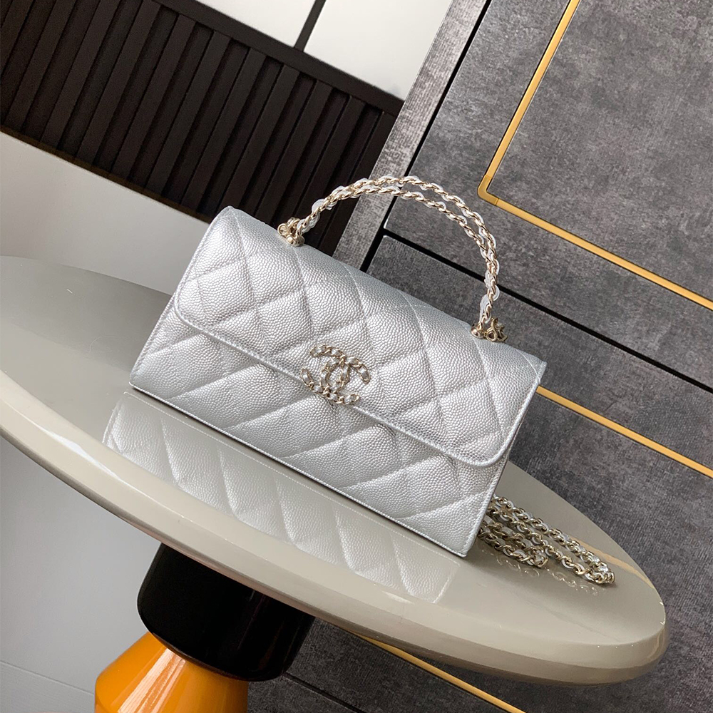 Ch**el Large Flap Bag With Top Handle(high-end grade)