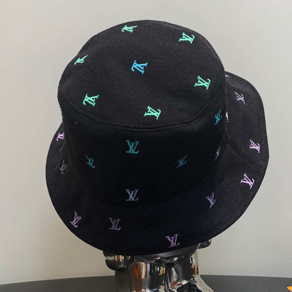 LV BLASON SHADING DENIM REVERSIBLE BUCKET HAT