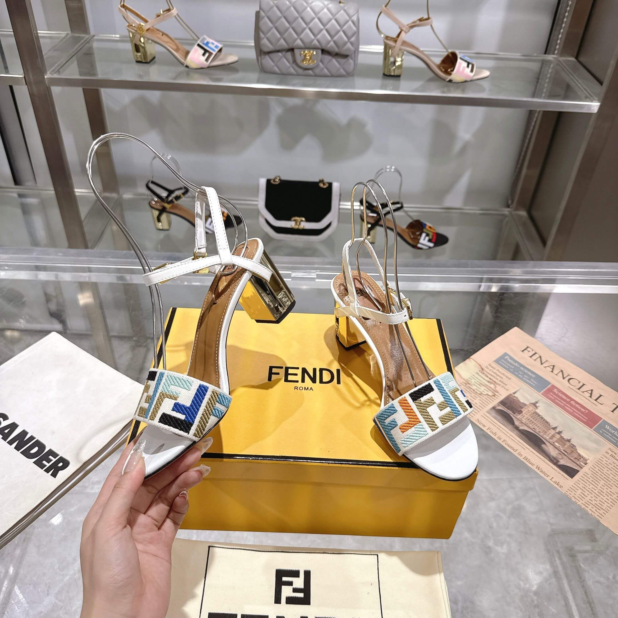 F**di FF high-heeled sandals