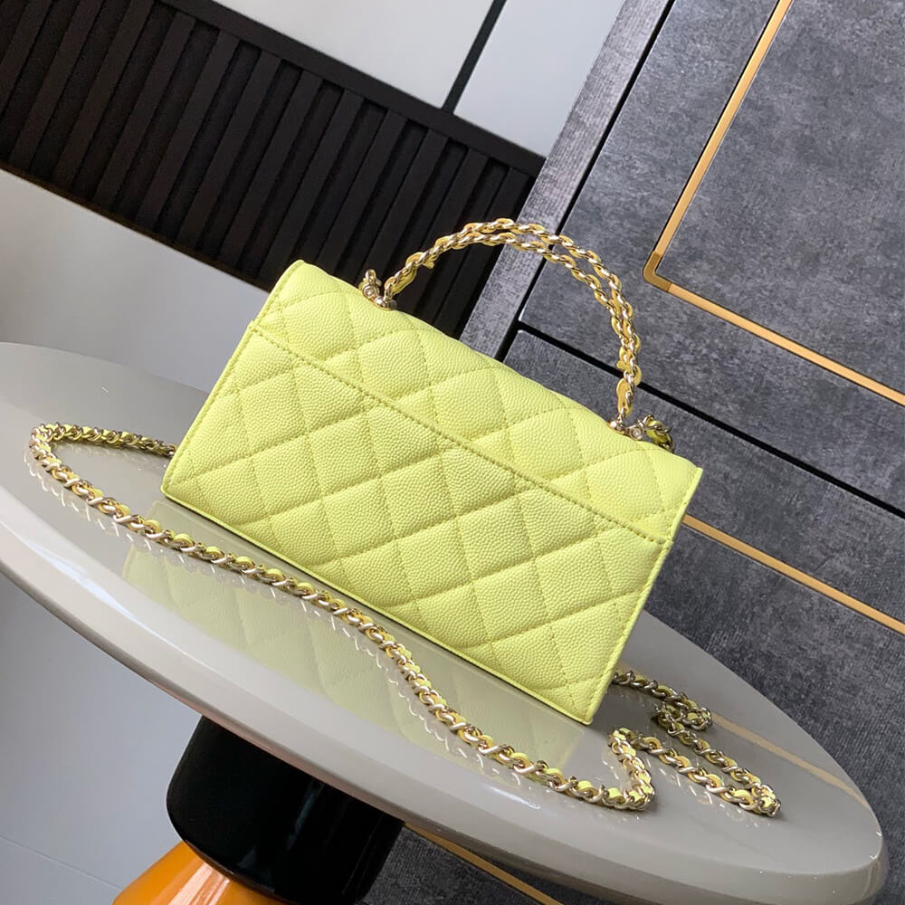 Ch**el Large Flap Bag With Top Handle(high-end grade)