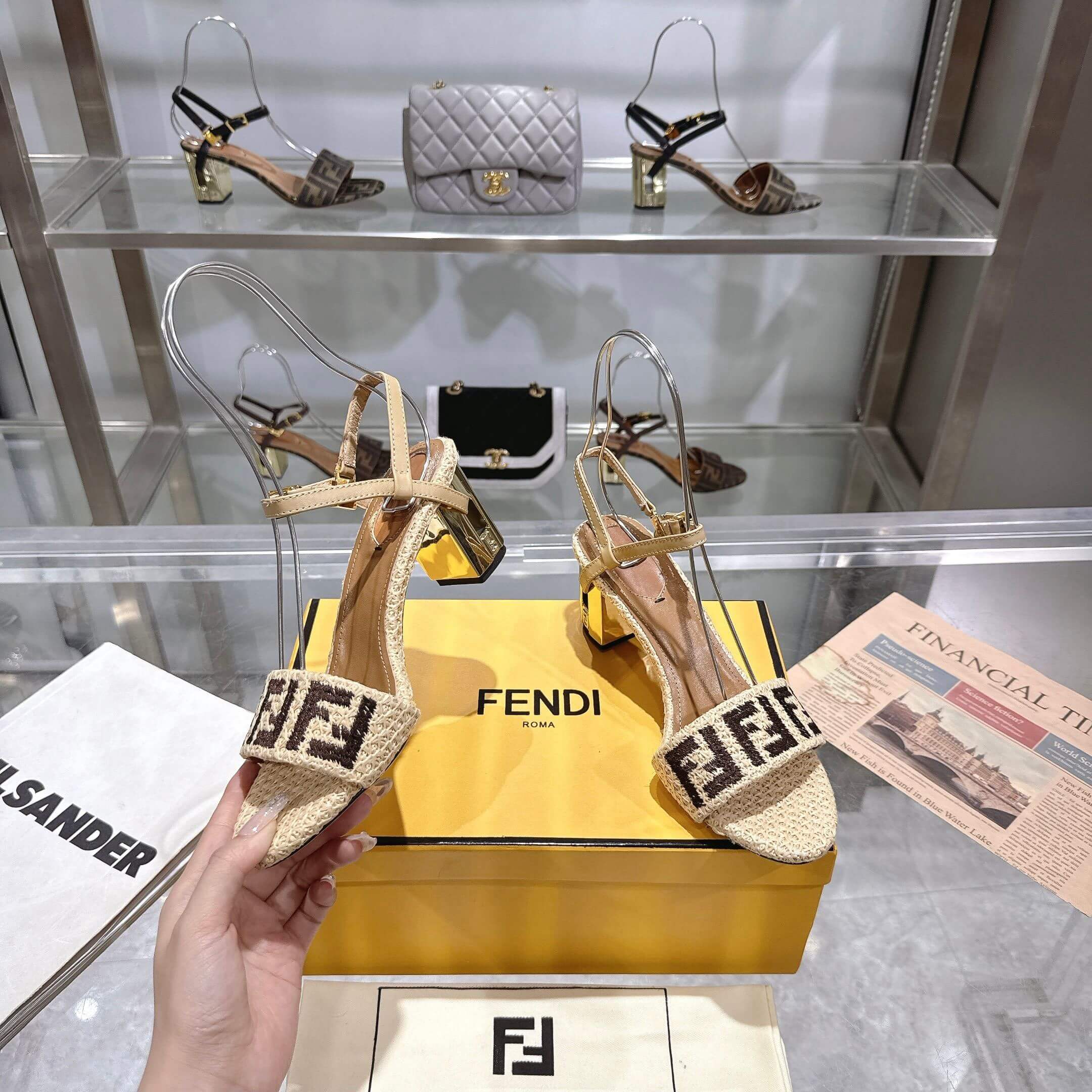F**di FF high-heeled sandals