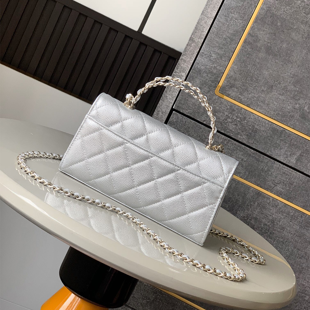 Ch**el Large Flap Bag With Top Handle(high-end grade)