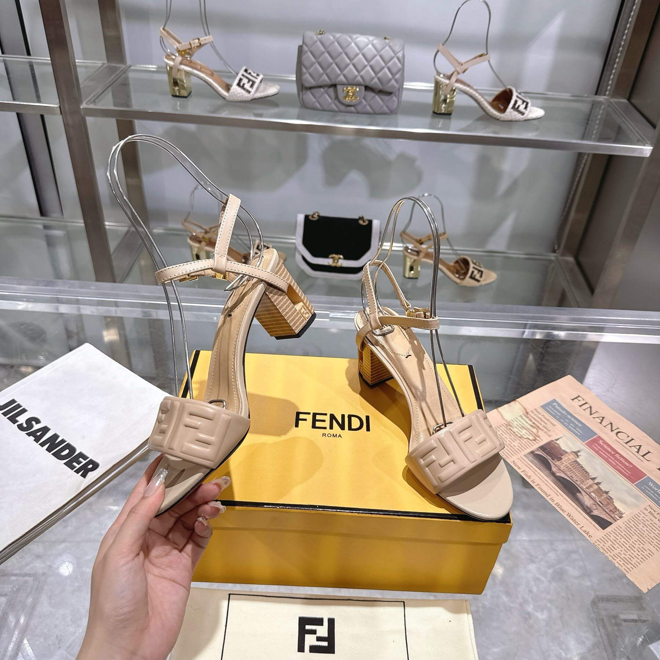F**di FF high-heeled sandals