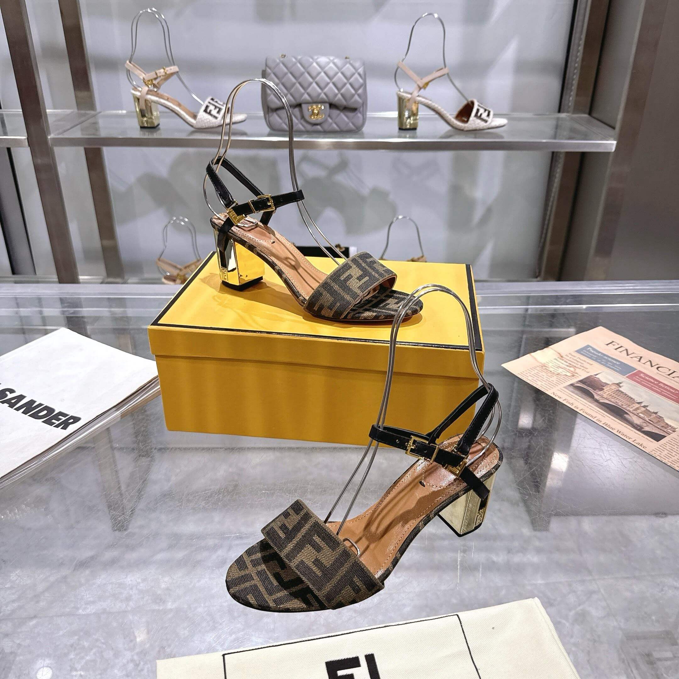 F**di FF high-heeled sandals