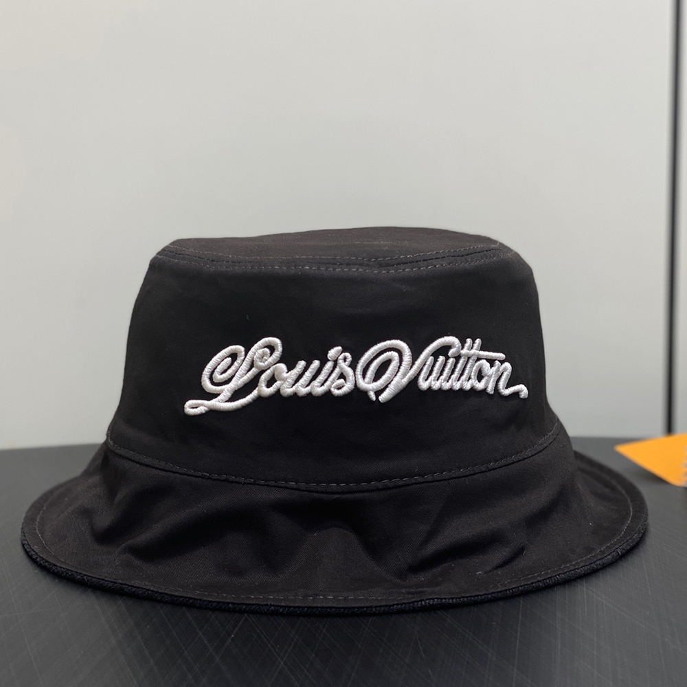 LV BLASON SHADING DENIM REVERSIBLE BUCKET HAT