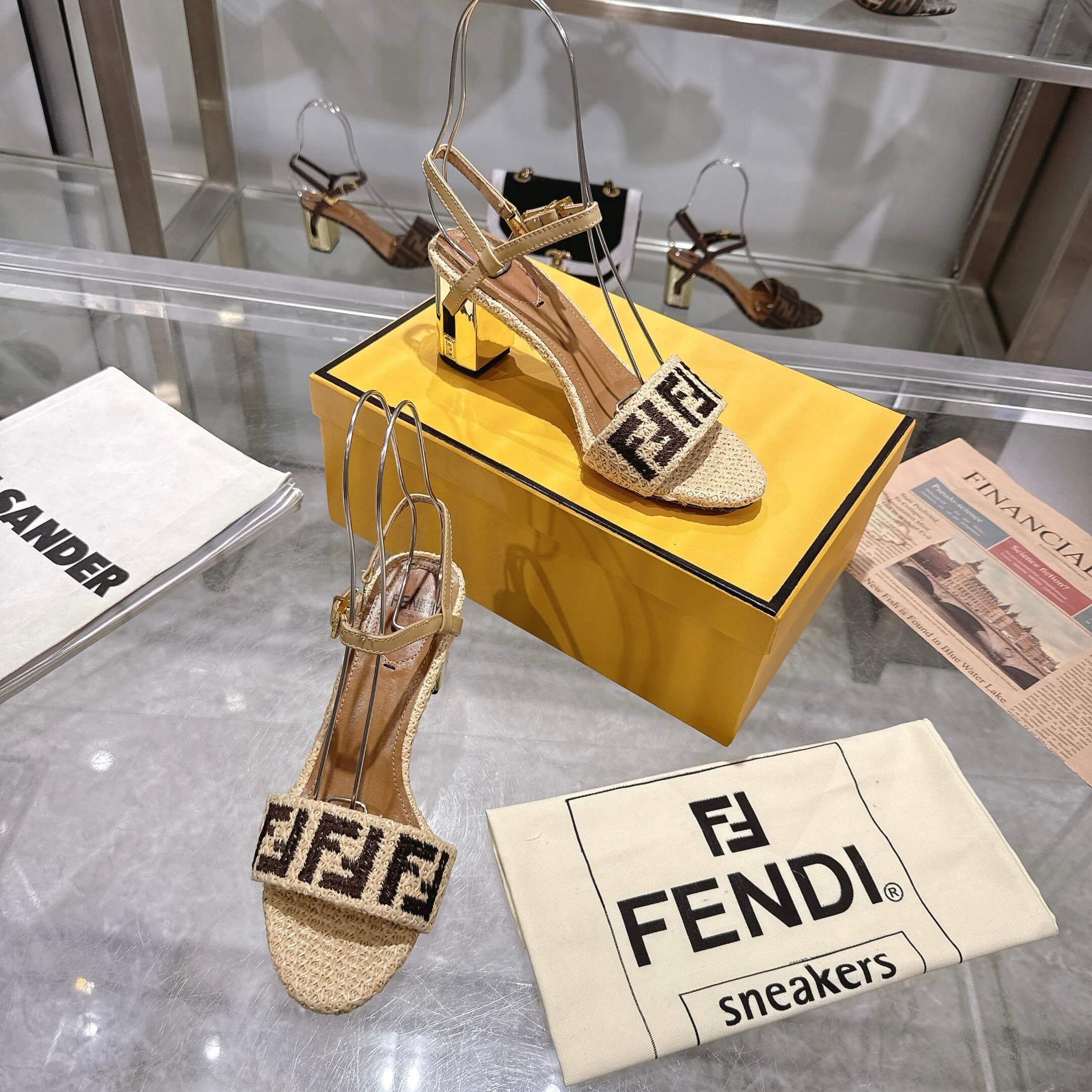 F**di FF high-heeled sandals