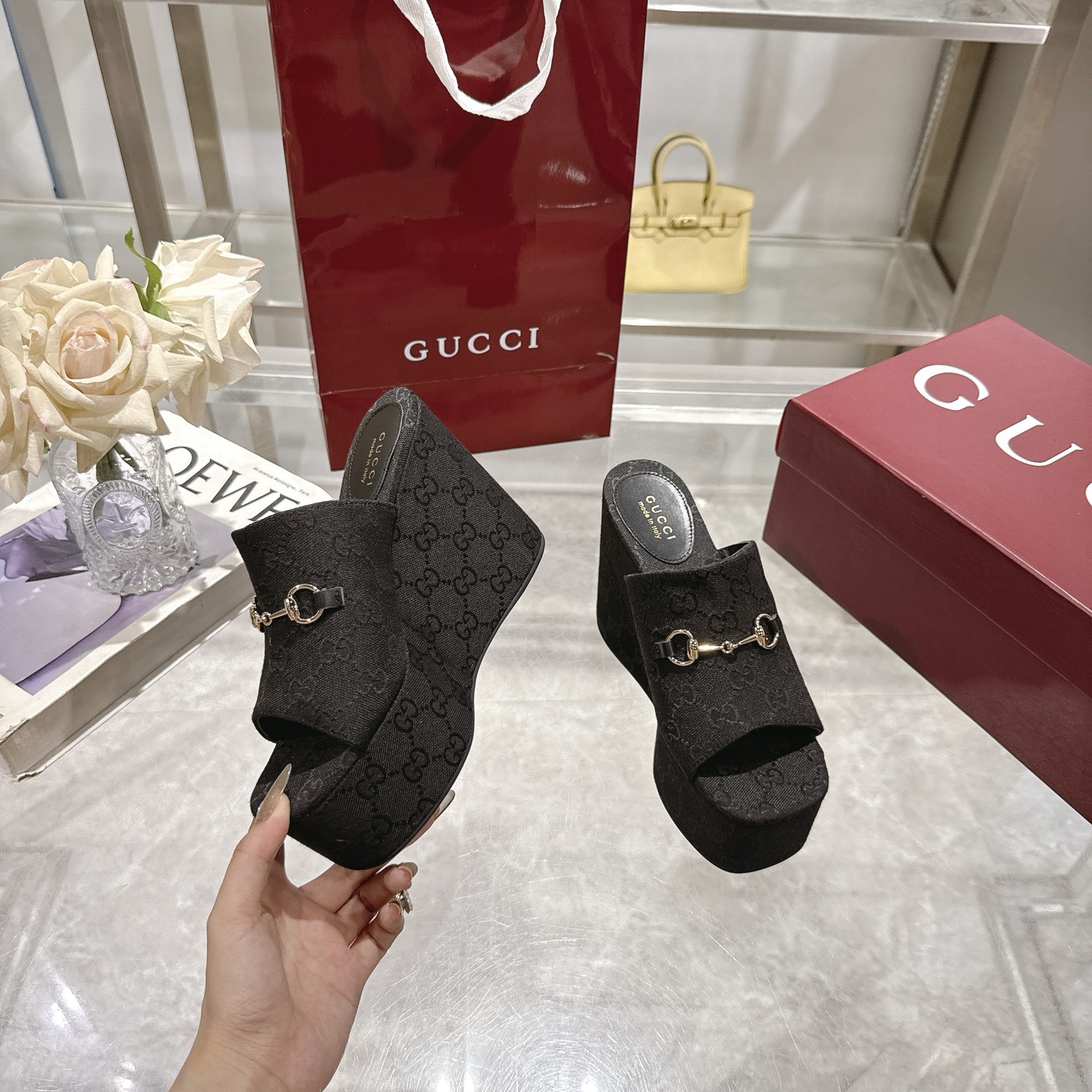 Gvc*1 Carmen wedge sandals(high-end grade)